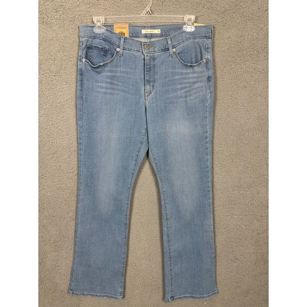 Levis Women's Classic Bootcut Jeans Size 14 Medium W32 L32 Denim Blue NWT's